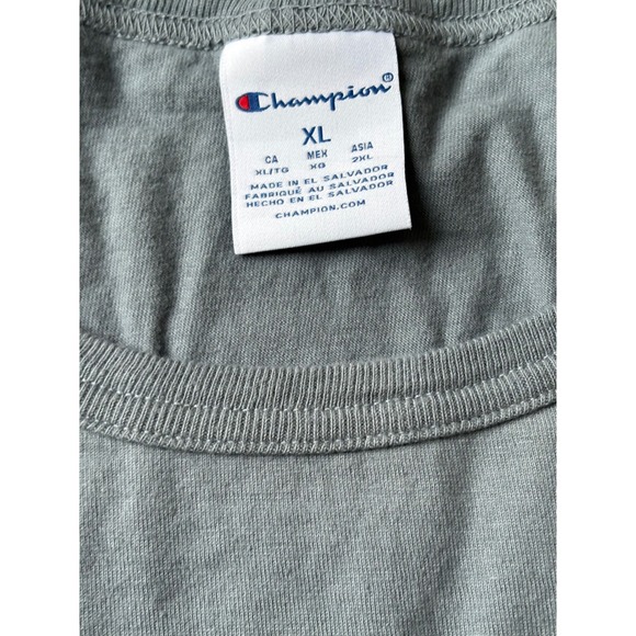 NWOT Unisex Champion Ombre Dip Dye T-Shirt - XL - Black Ombre - Picture 5 of 6